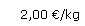 Textfeld: 2,00 /kg
